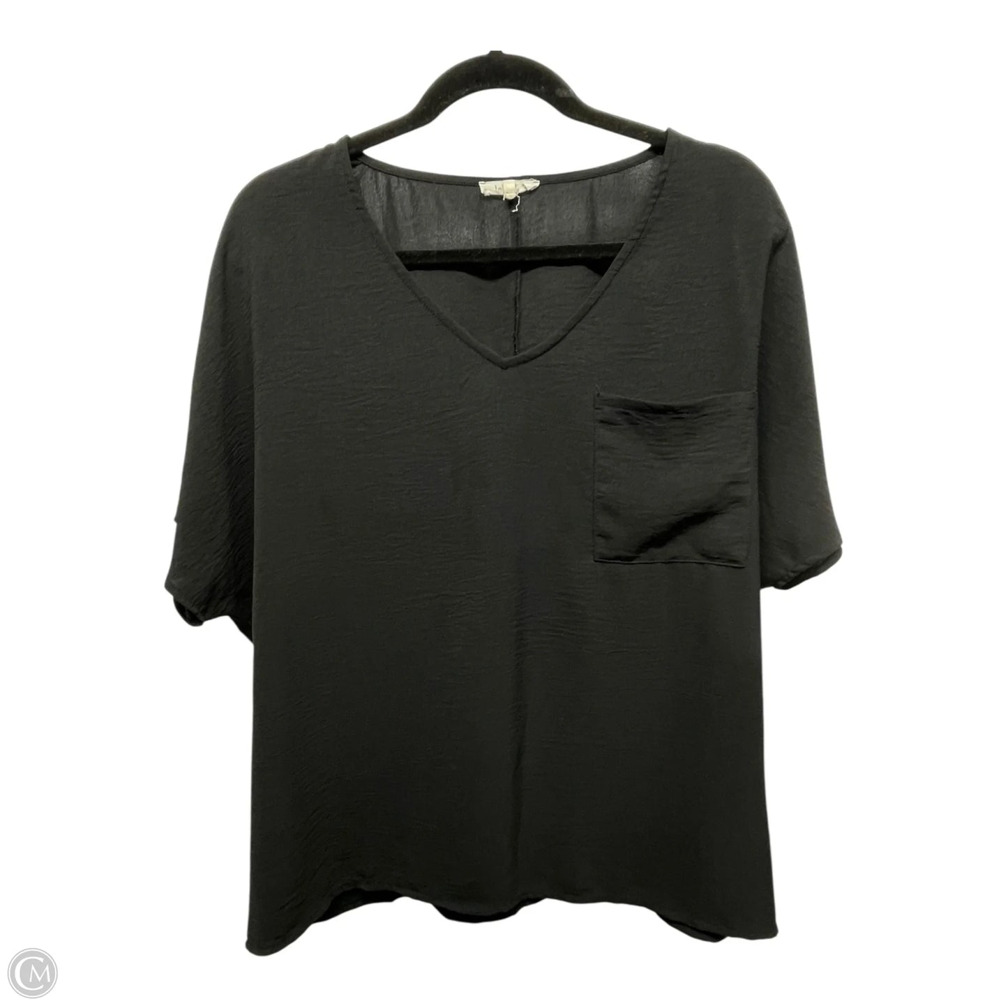 Top Short Sleeve By La Miel In Black, Size: S