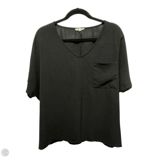 Top Short Sleeve By La Miel In Black, Size: S