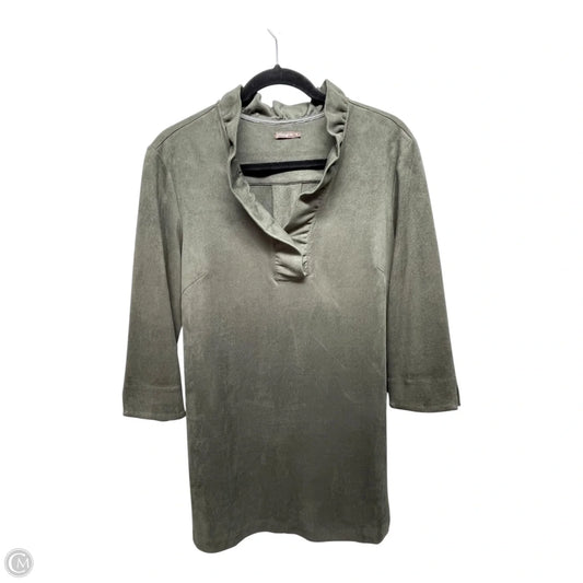 Top Long Sleeve By J Mclaughlin In Green, Size: M