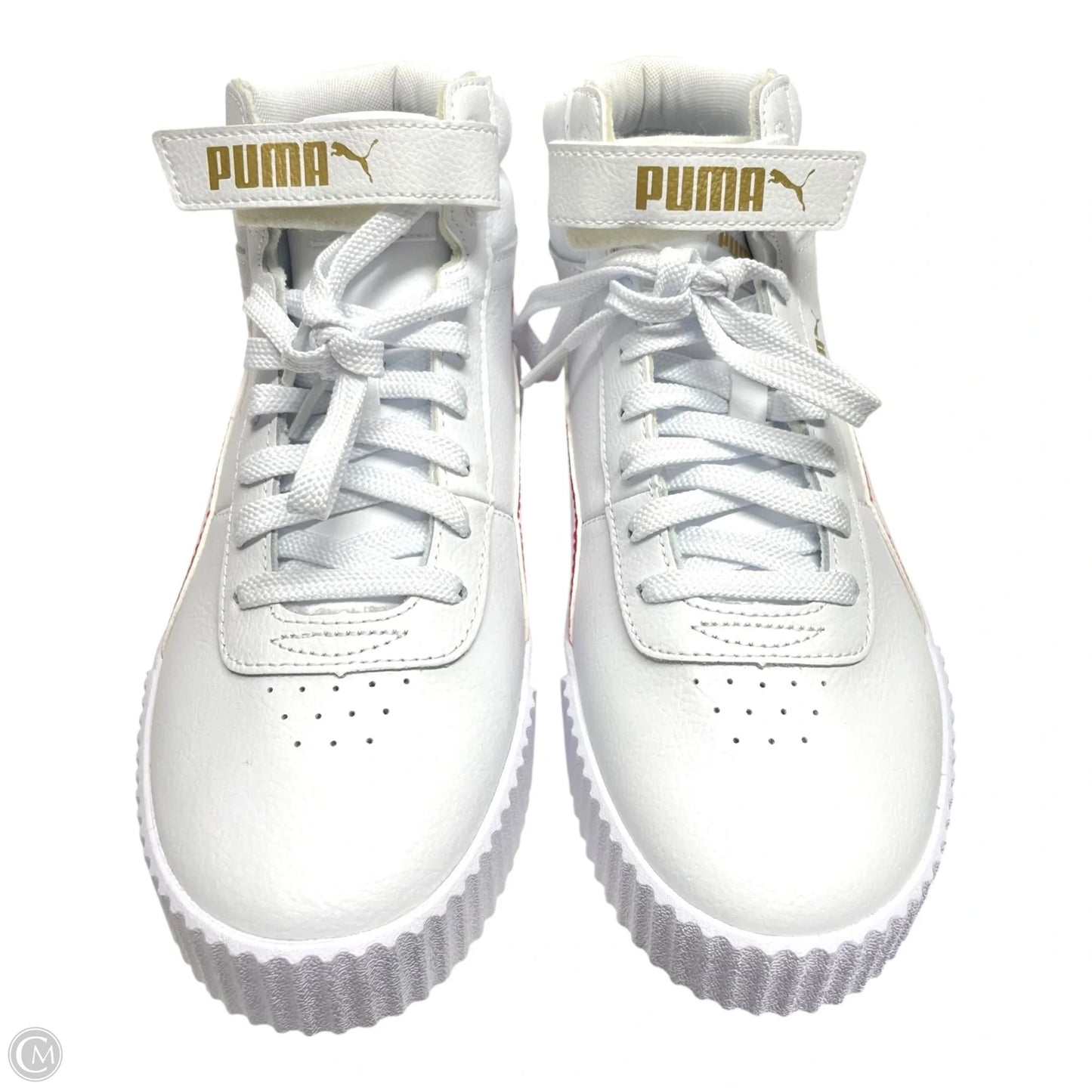 Shoes Sneakers By Puma In Red & White, Size: 9