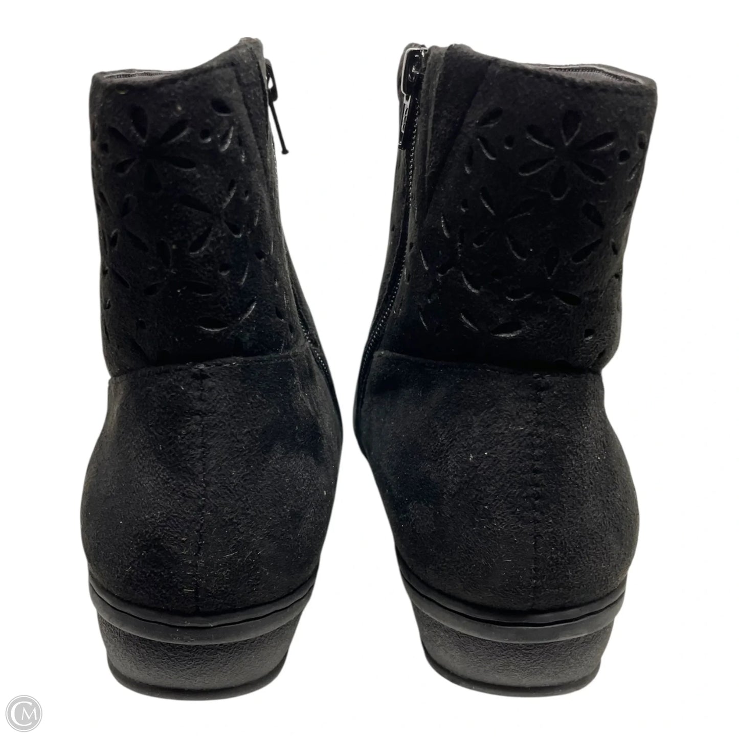 Boots Ankle Heels By Comfortview In Black, Size: 10.5