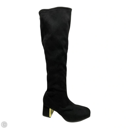 Boots Over-the-knee Heels By Alfani In Black & Gold, Size: 11