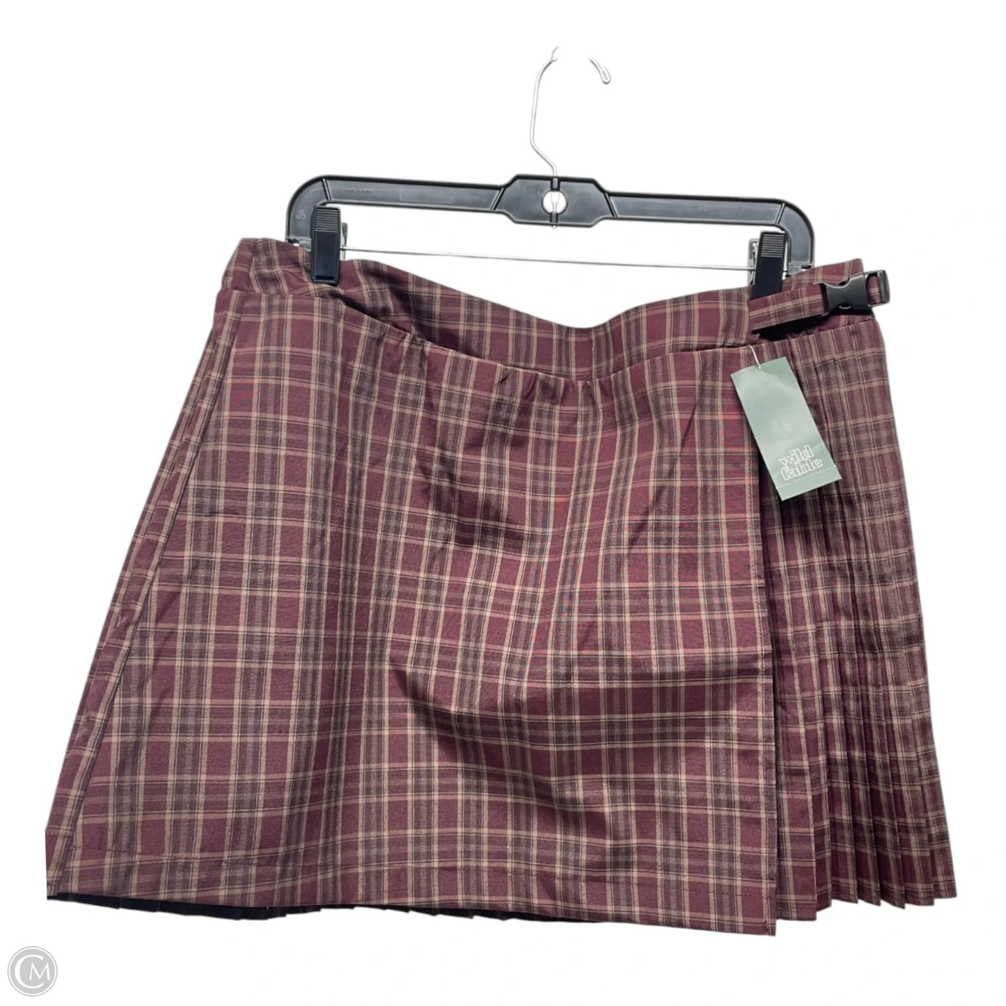 Skirt Mini & Short By Wild Fable In Maroon, Size: 2x