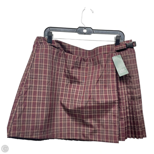 Skirt Mini & Short By Wild Fable In Maroon, Size: 2x