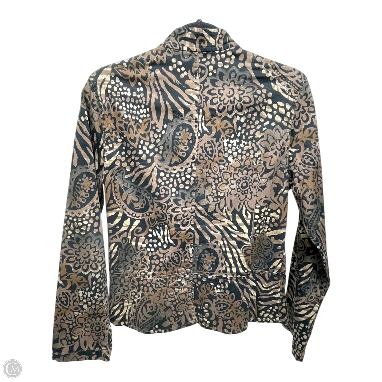 Jacket Other By Chicos In Black & Brown, Size: S