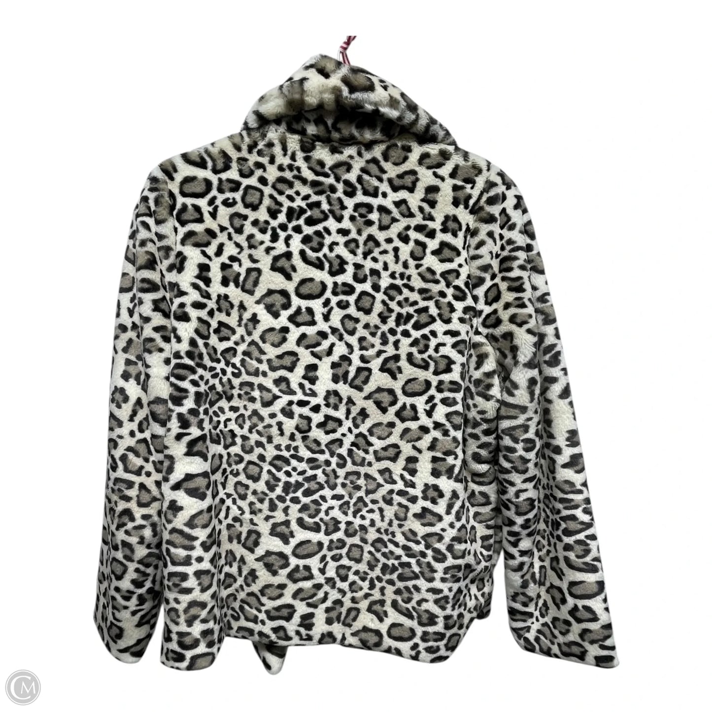 Jacket Faux Fur & Sherpa By LT LOVE TOKEN  In Animal Print, Size: S