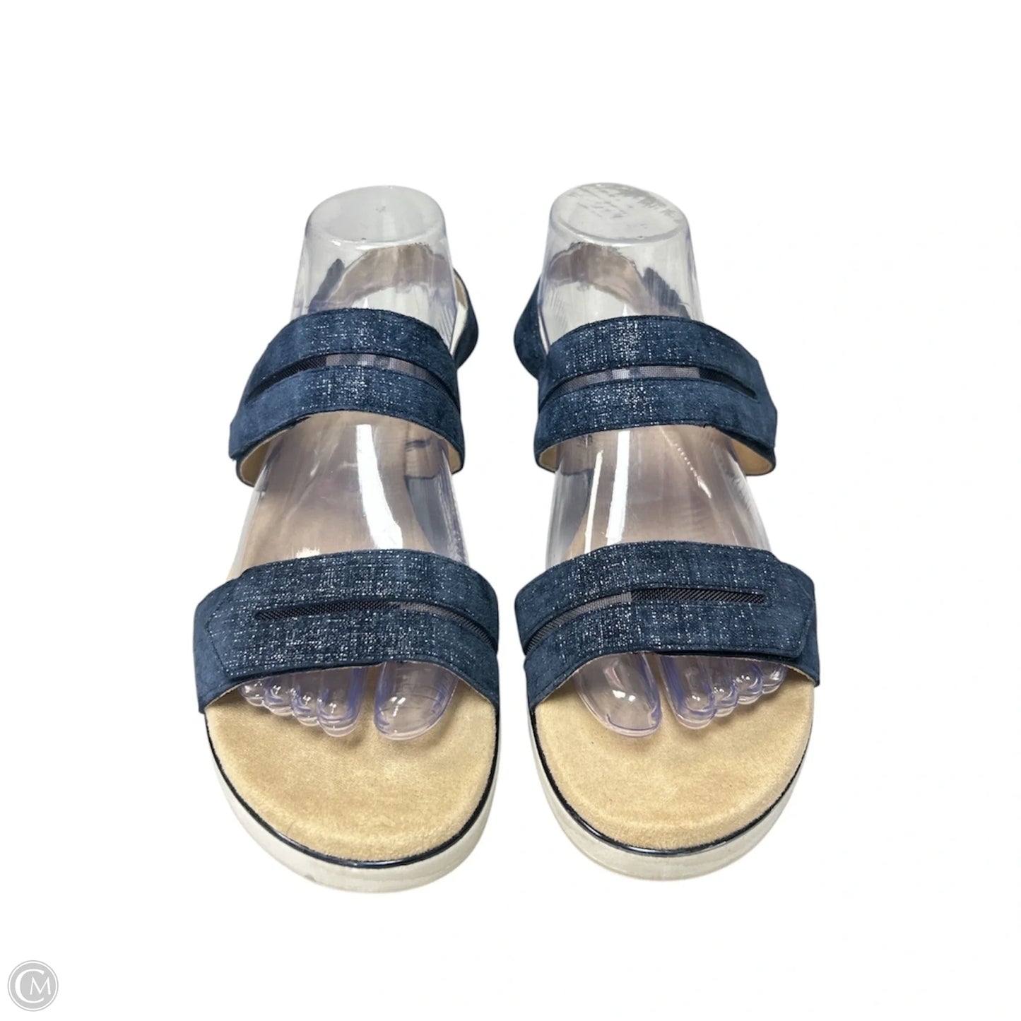 Sandals Heels Block By Vaneli In Bronze, Size: 10