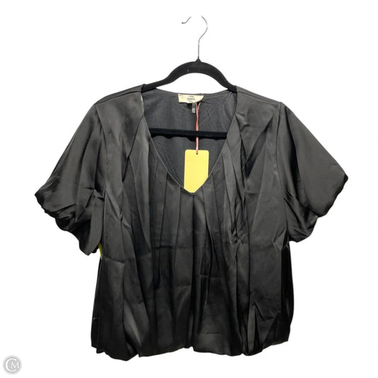 Top Short Sleeve By Entro In Black, Size: M