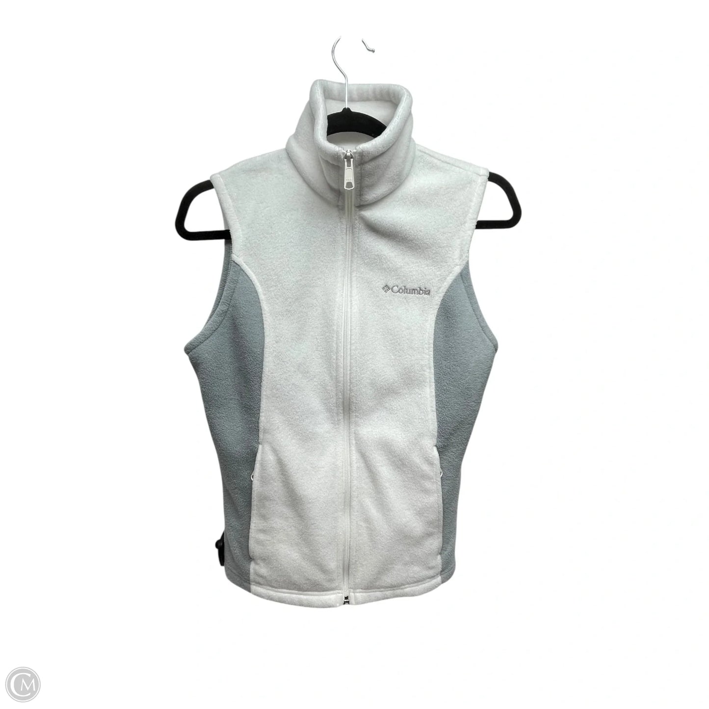 Vest Fleece By Columbia In Grey & White, Size: Xs