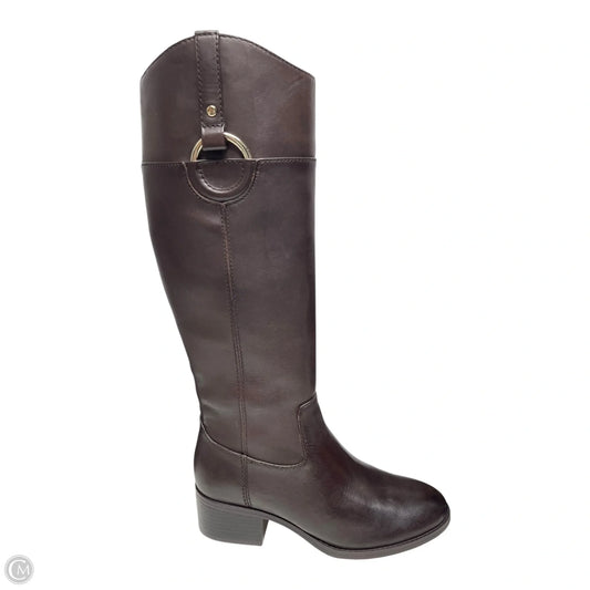 Boots Leather By Alfani In Brown, Size: 7