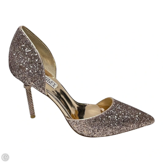 Shoes Heels Stiletto By Badgley Mischka In Rose Gold, Size: 7.5