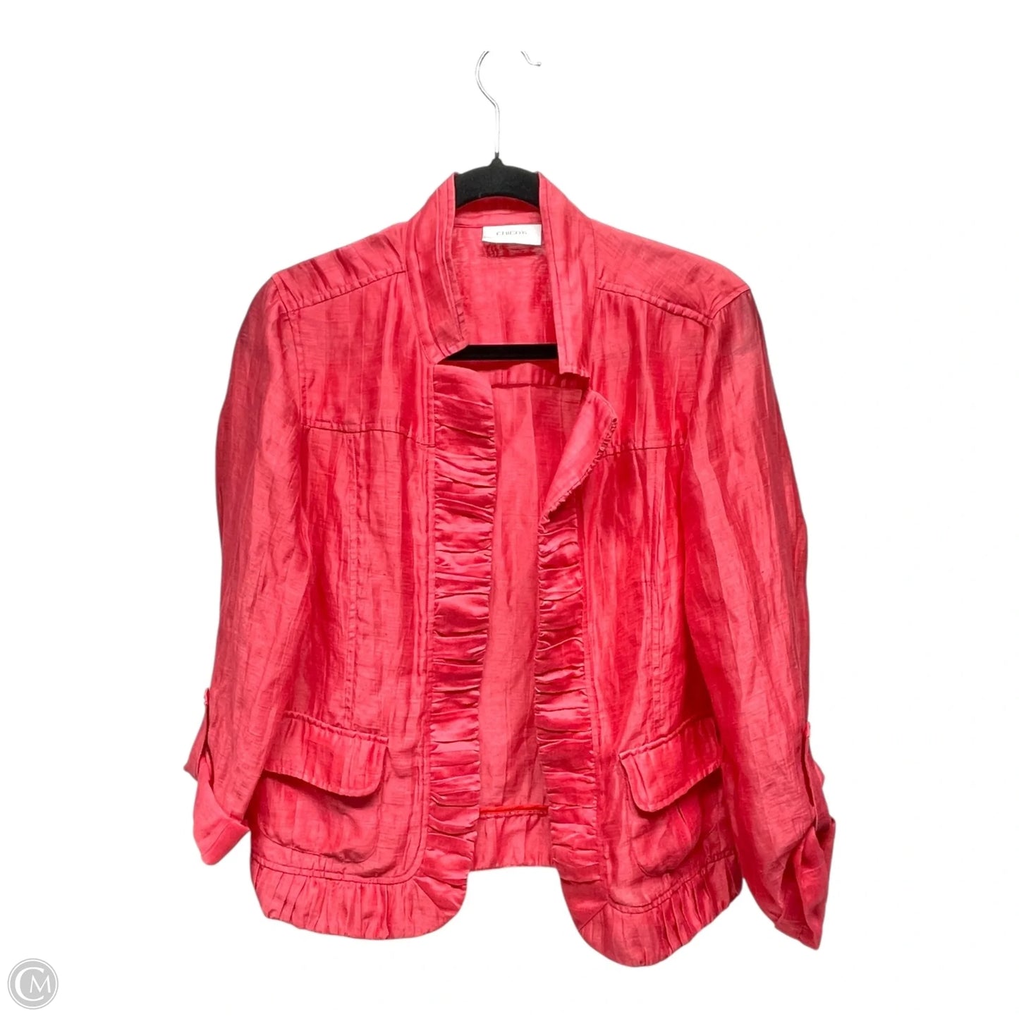 Cardigan By Chicos In Coral, Size: M