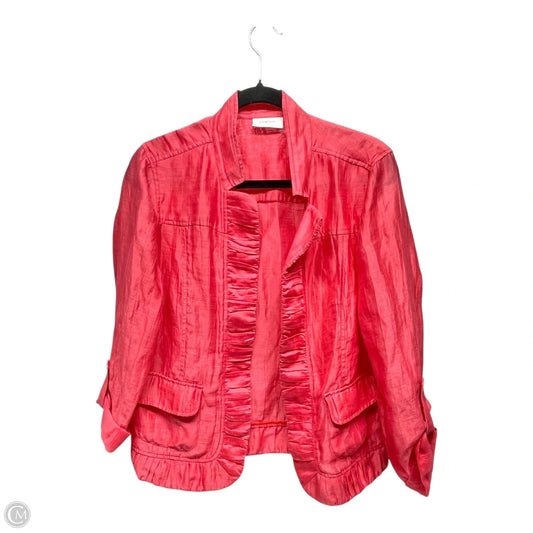 Cardigan By Chicos In Coral, Size: M