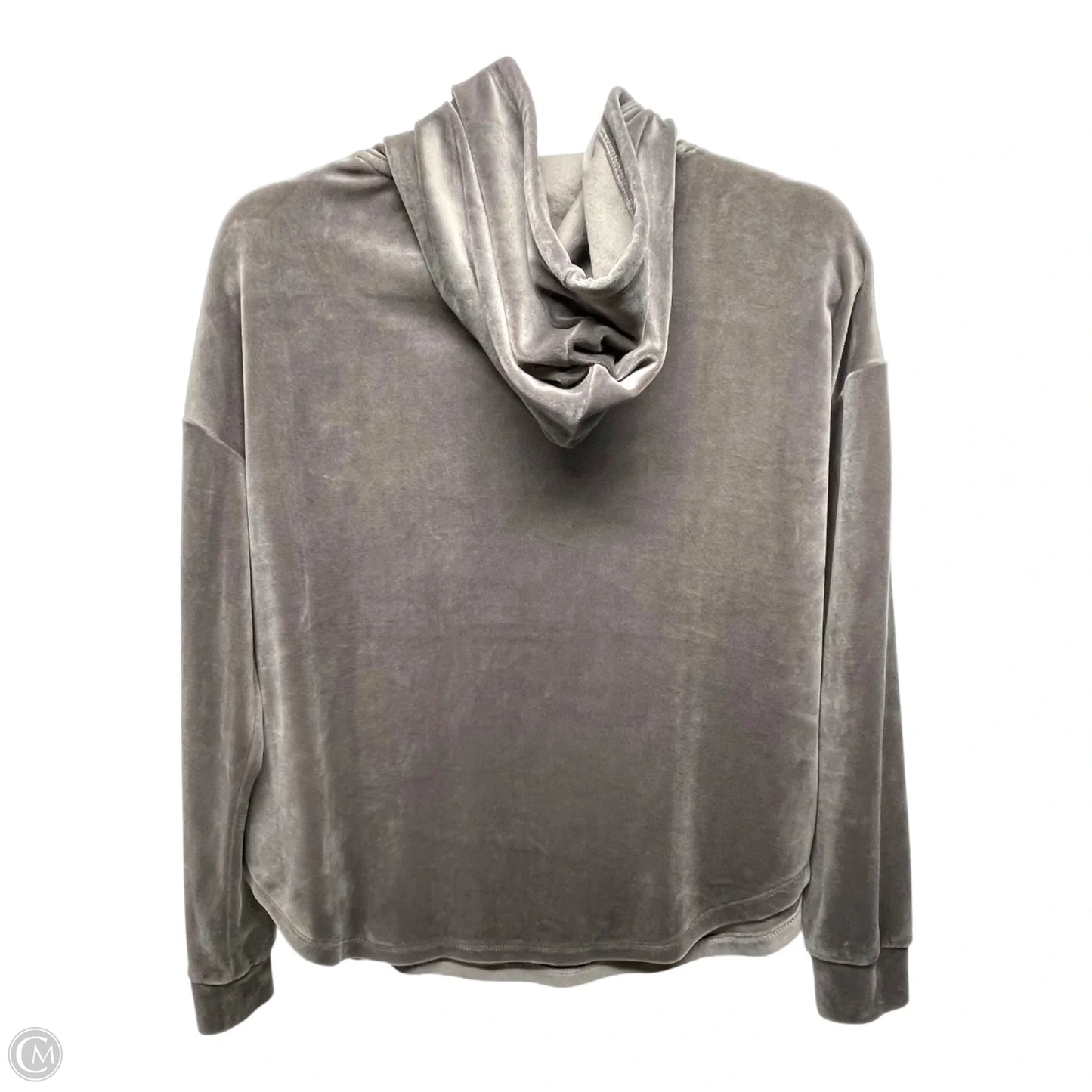 Sweatshirt Hoodie By Joan Vass In Taupe, Size: S