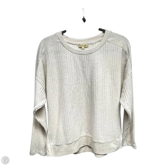 Sweatshirt Crewneck By Democracy In Beige, Size: S