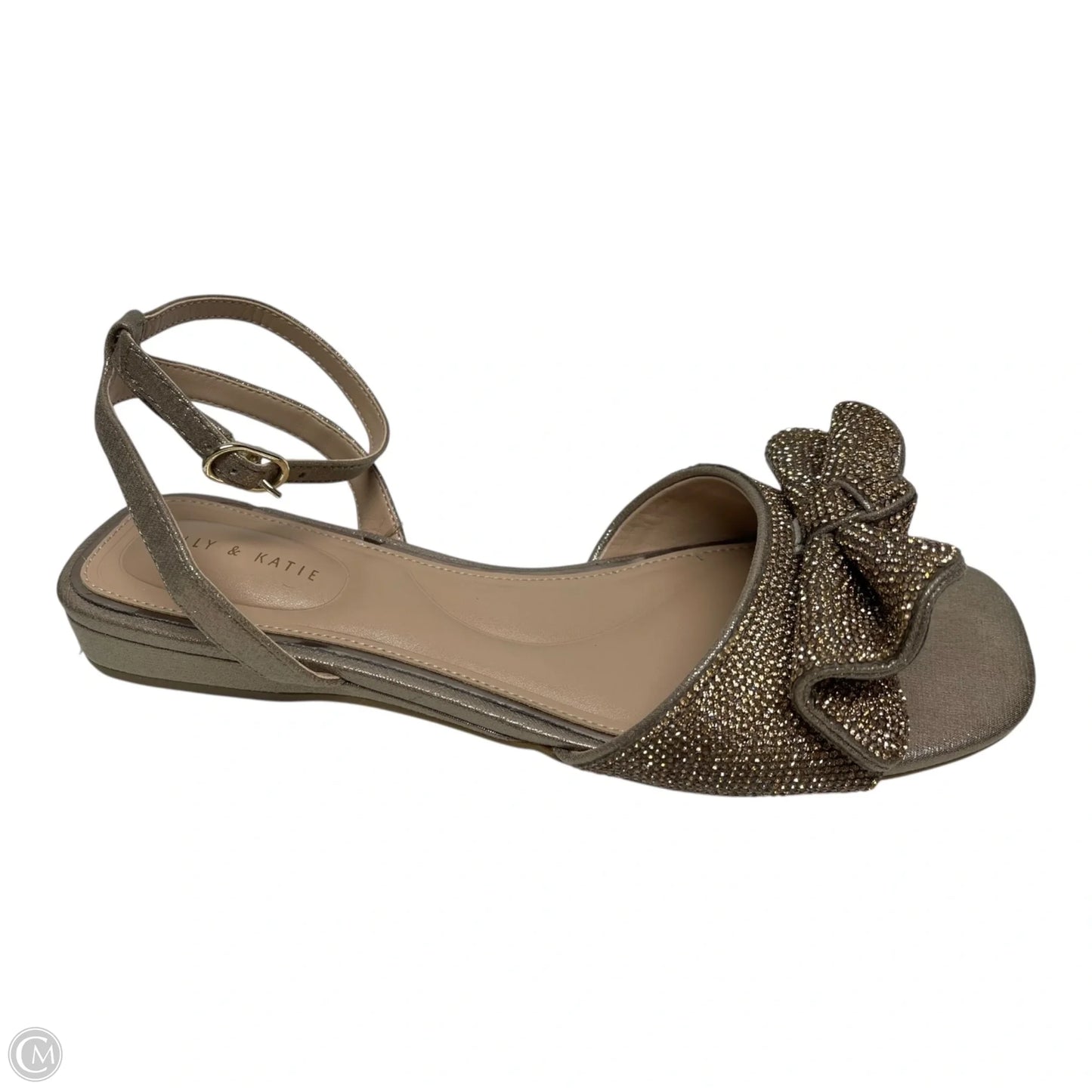 Sandals Flats By Kelly And Katie In Rose Gold, Size: 9.5