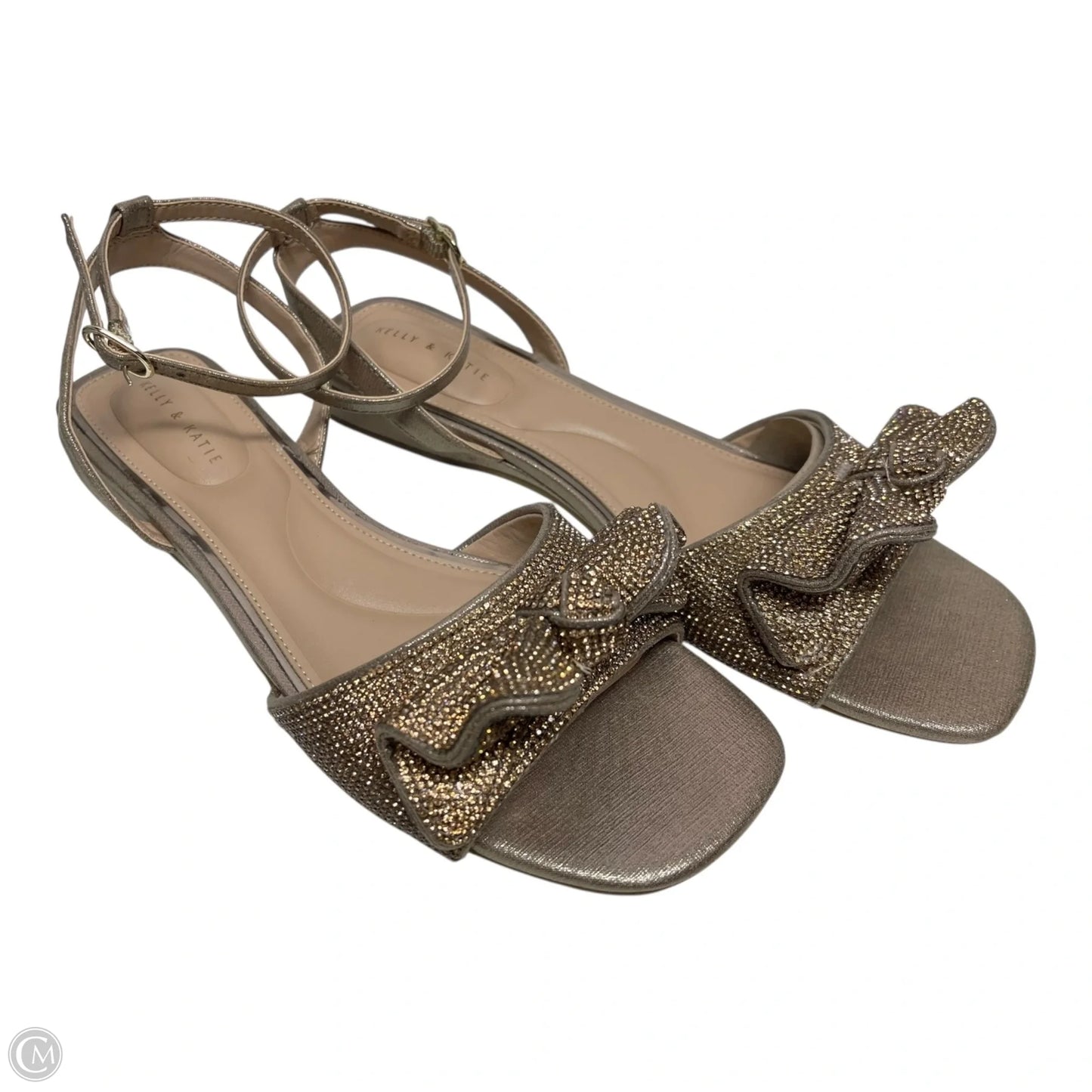 Sandals Flats By Kelly And Katie In Rose Gold, Size: 9.5
