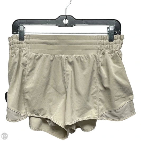Athletic Shorts By Lululemon In Tan, Size: 10