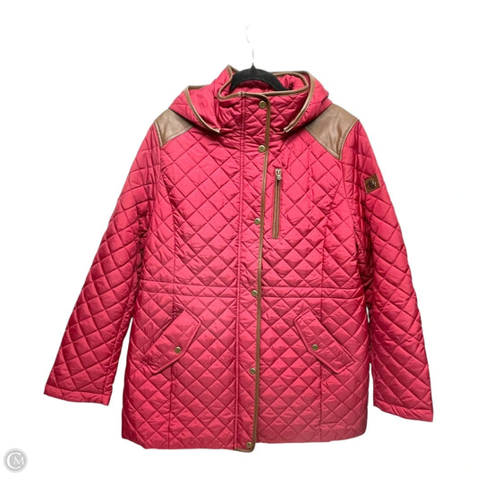 Coat Puffer & Quilted By Lauren By Ralph Lauren In Red, Size: Xl