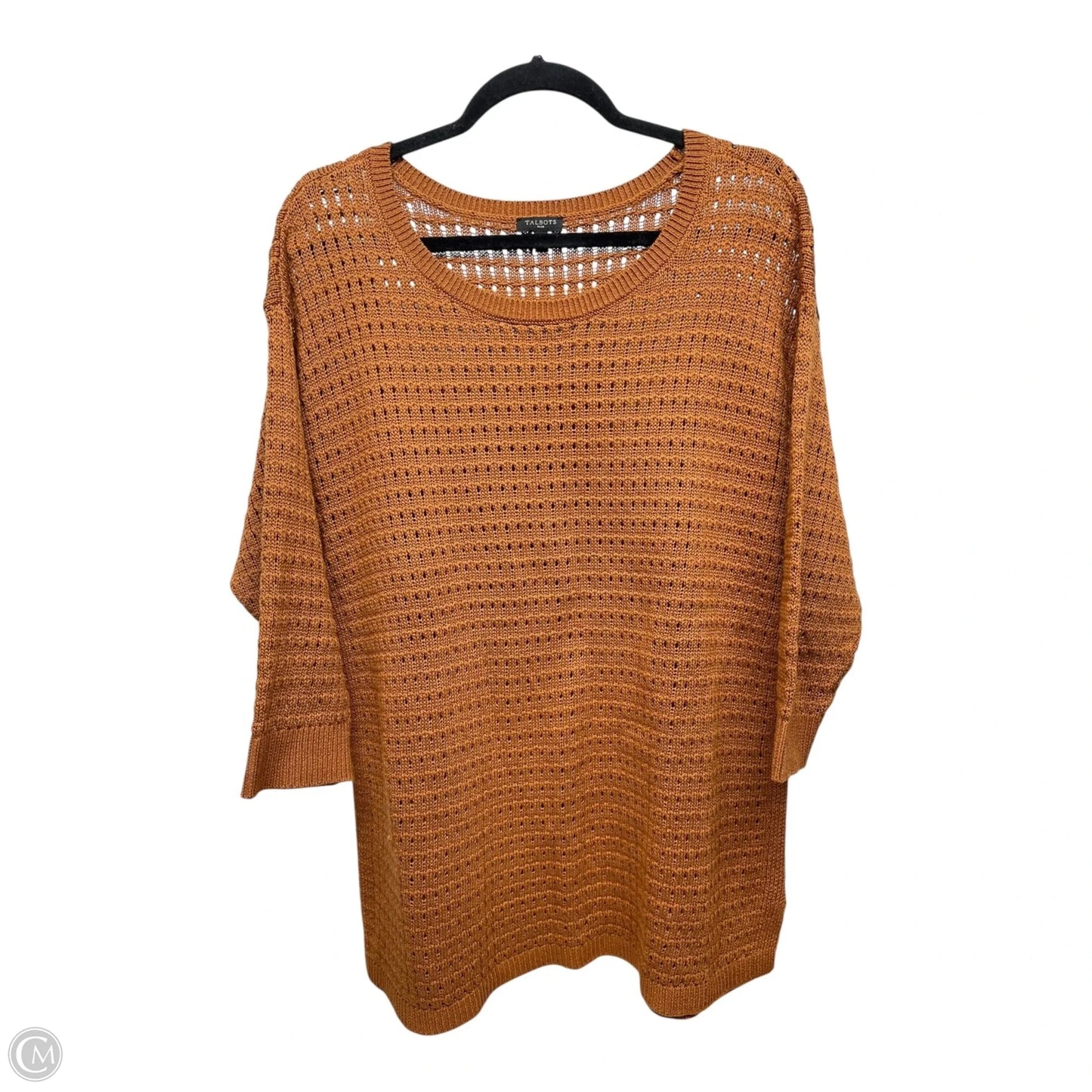 Sweater By Talbots In Orange, Size: L