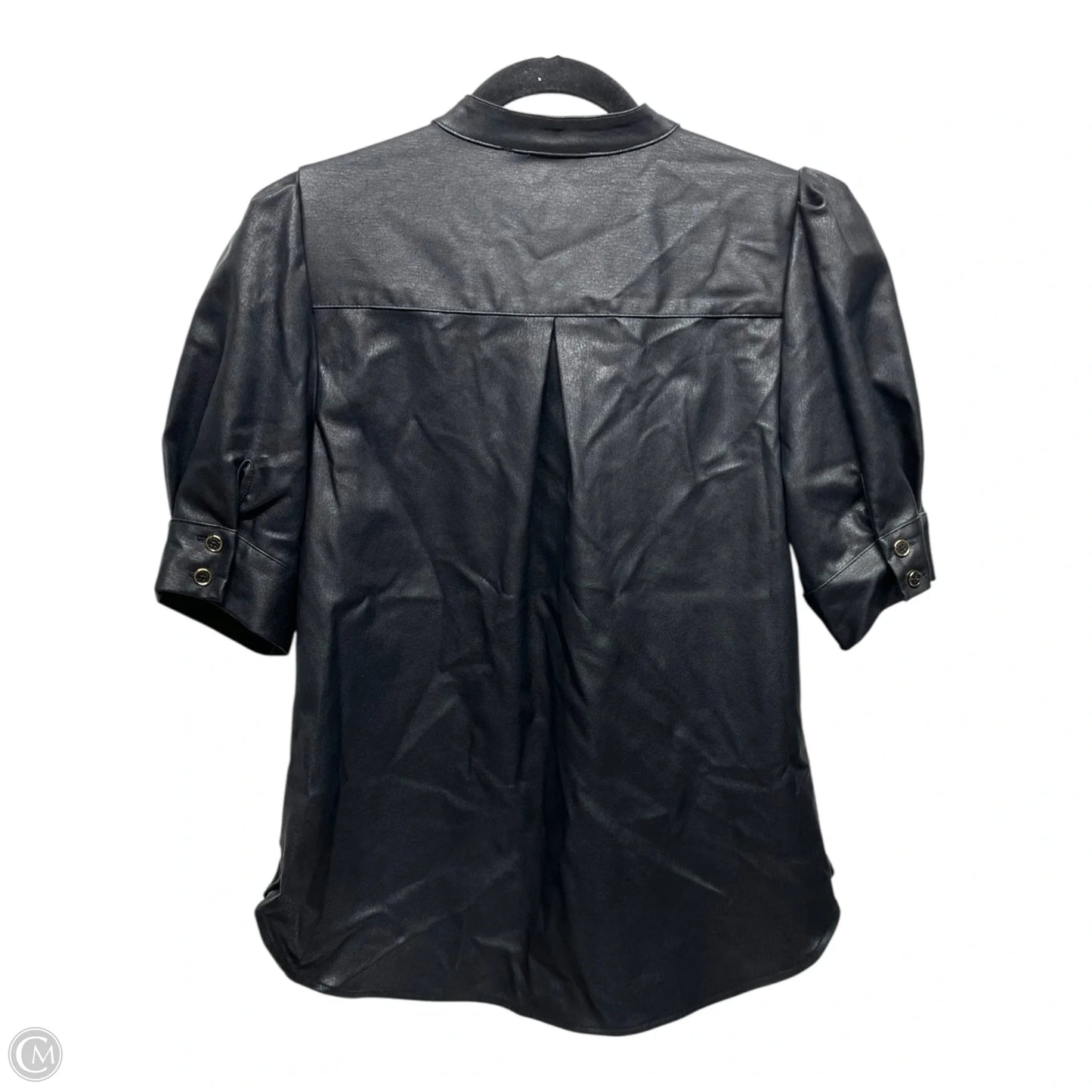 Top Short Sleeve By Dkny In Black, Size: S