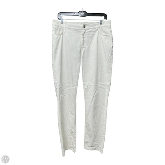 Pants Designer By Lafayette 148 In Ivory, Size: 10