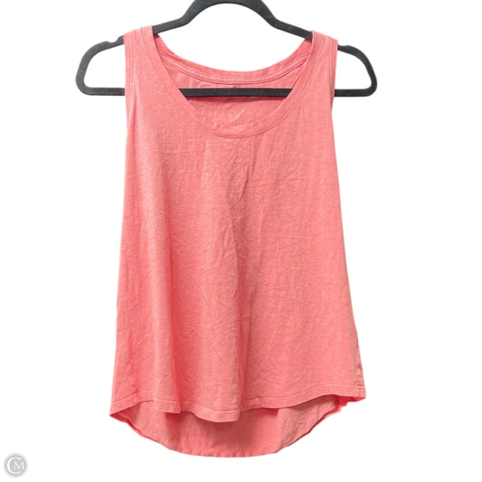 Athletic Tank Top By Lululemon In Coral, Size: L