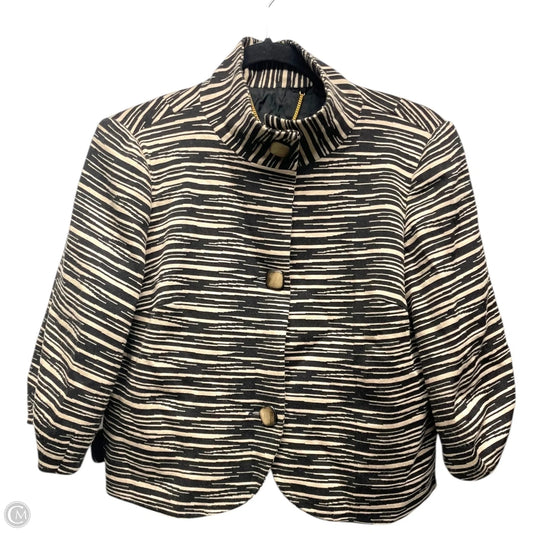 Blazer By Trina Turk In Black & Tan, Size: 6