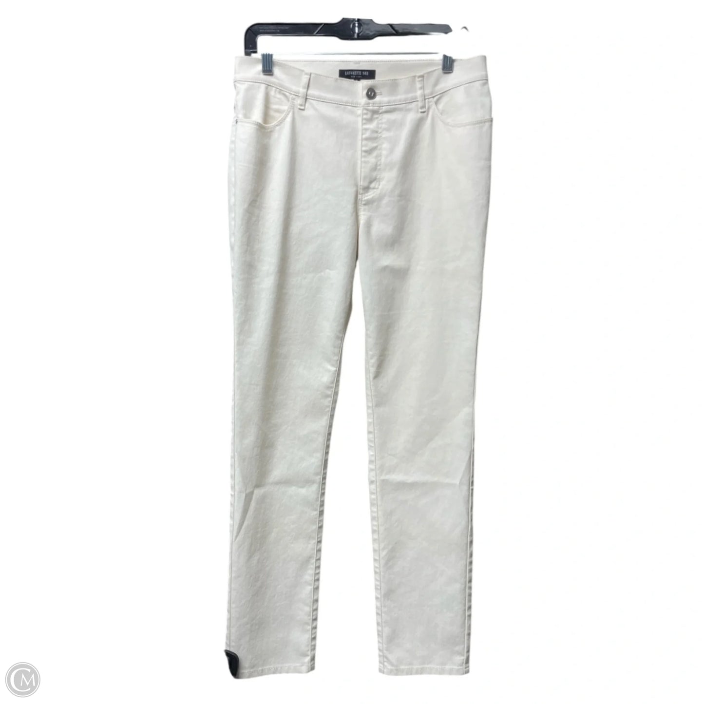 Pants Designer By Lafayette 148 In Ivory, Size: 8