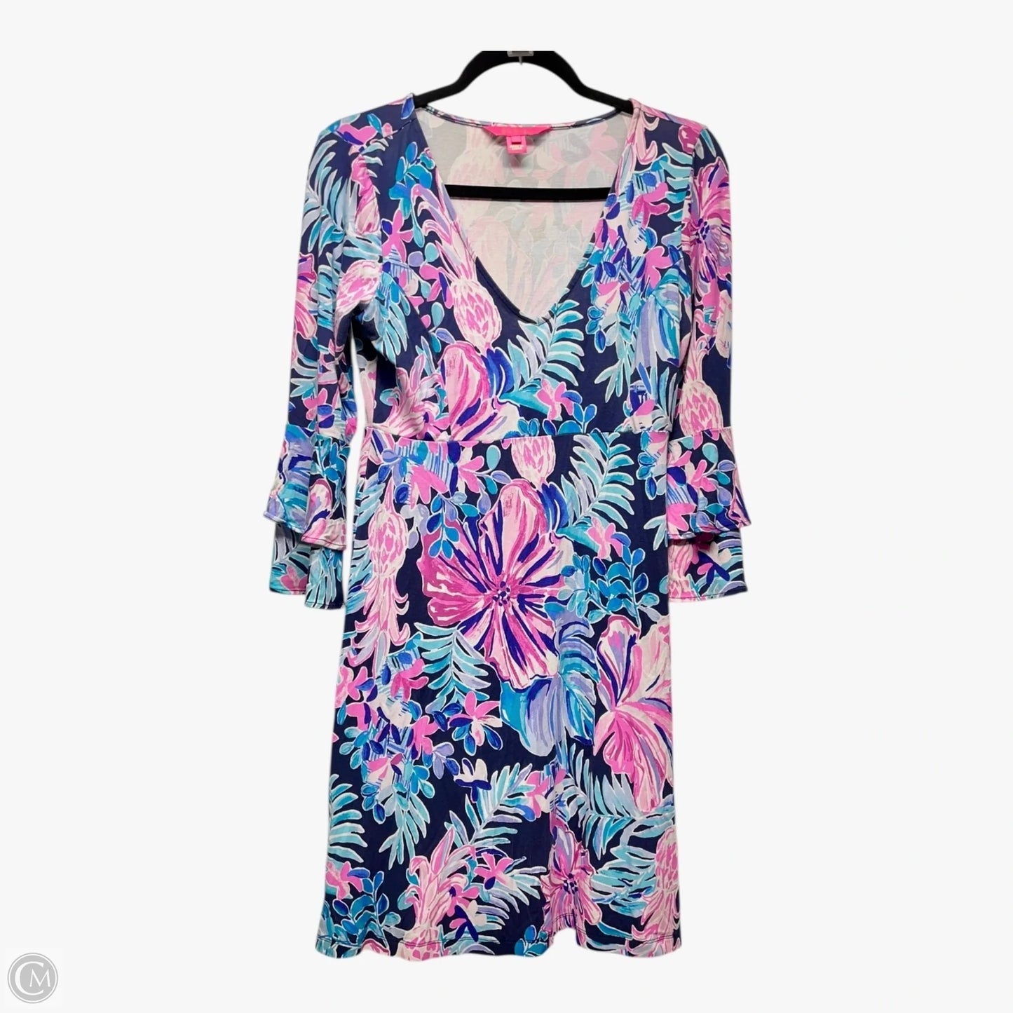 Dress Designer By Lilly Pulitzer In Blue & Purple, Size: M