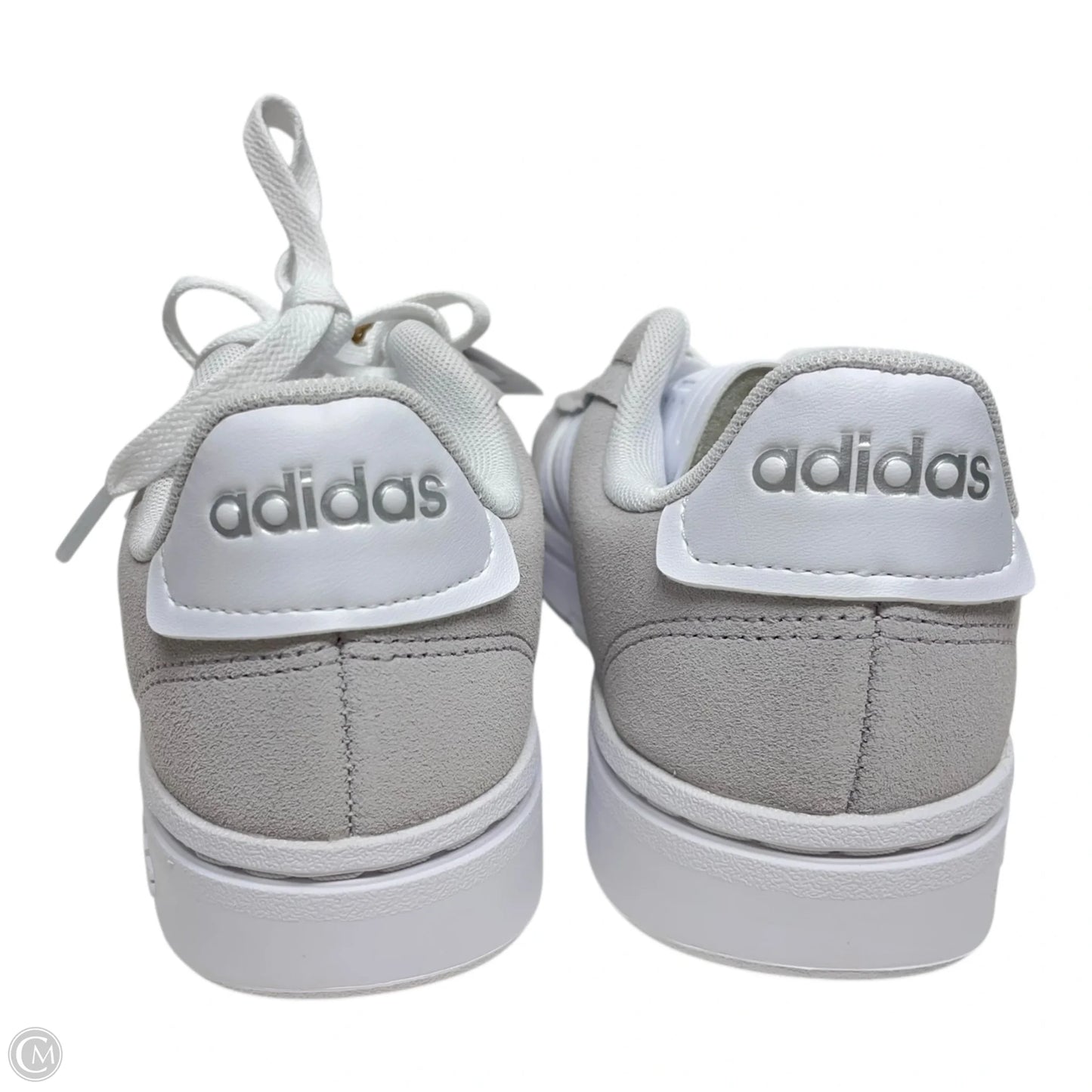 Shoes Sneakers By Adidas In Grey & White, Size: 6.5