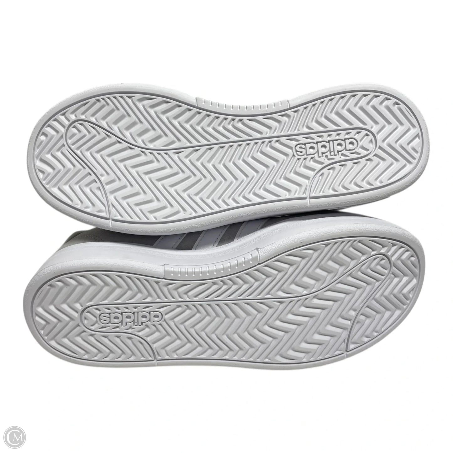 Shoes Sneakers By Adidas In Grey & White, Size: 6.5