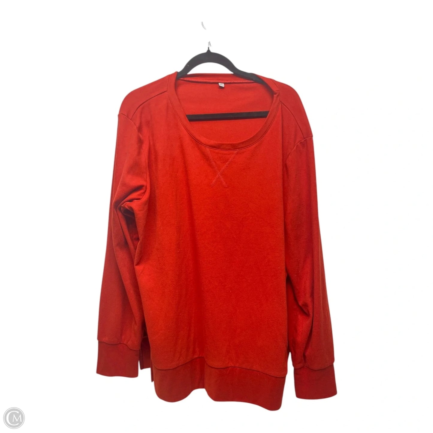 Top Long Sleeve By Clothes Mentor In Orange, Size: 2x