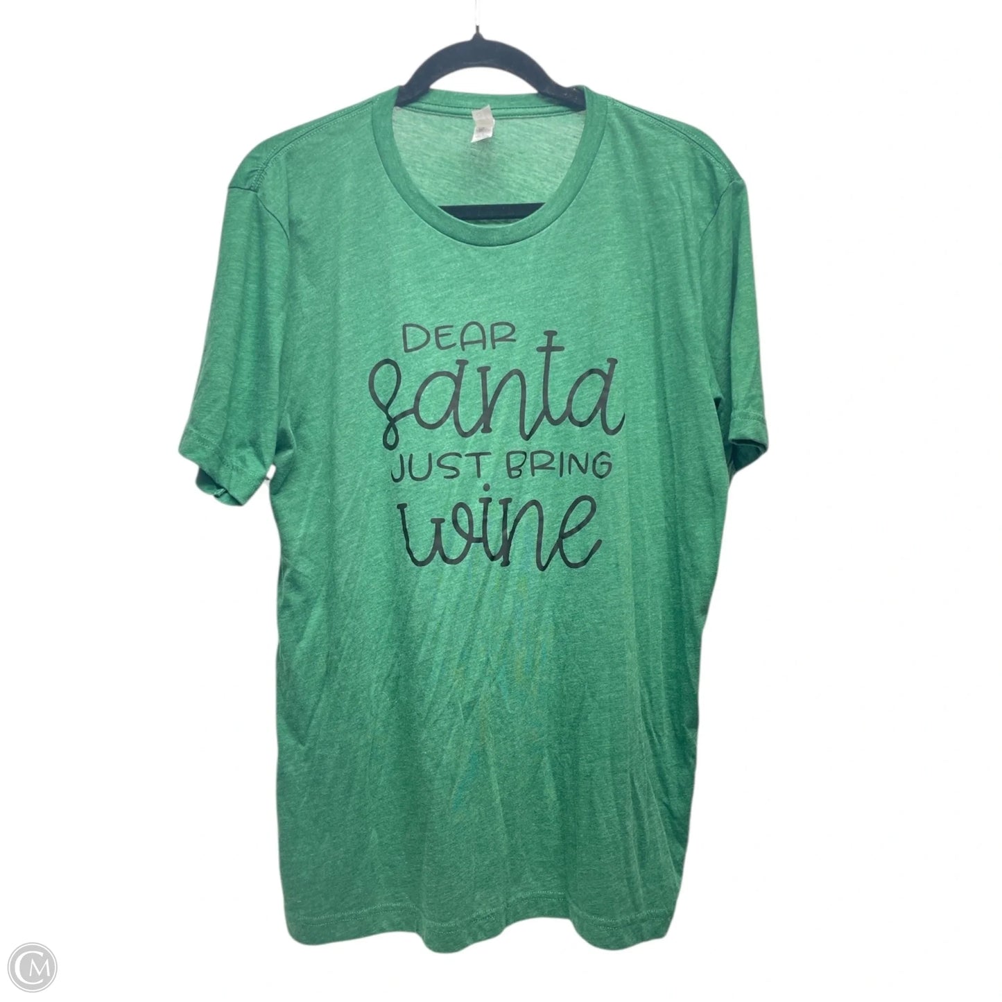 Top Short Sleeve Basic By Canvas In Green, Size: L