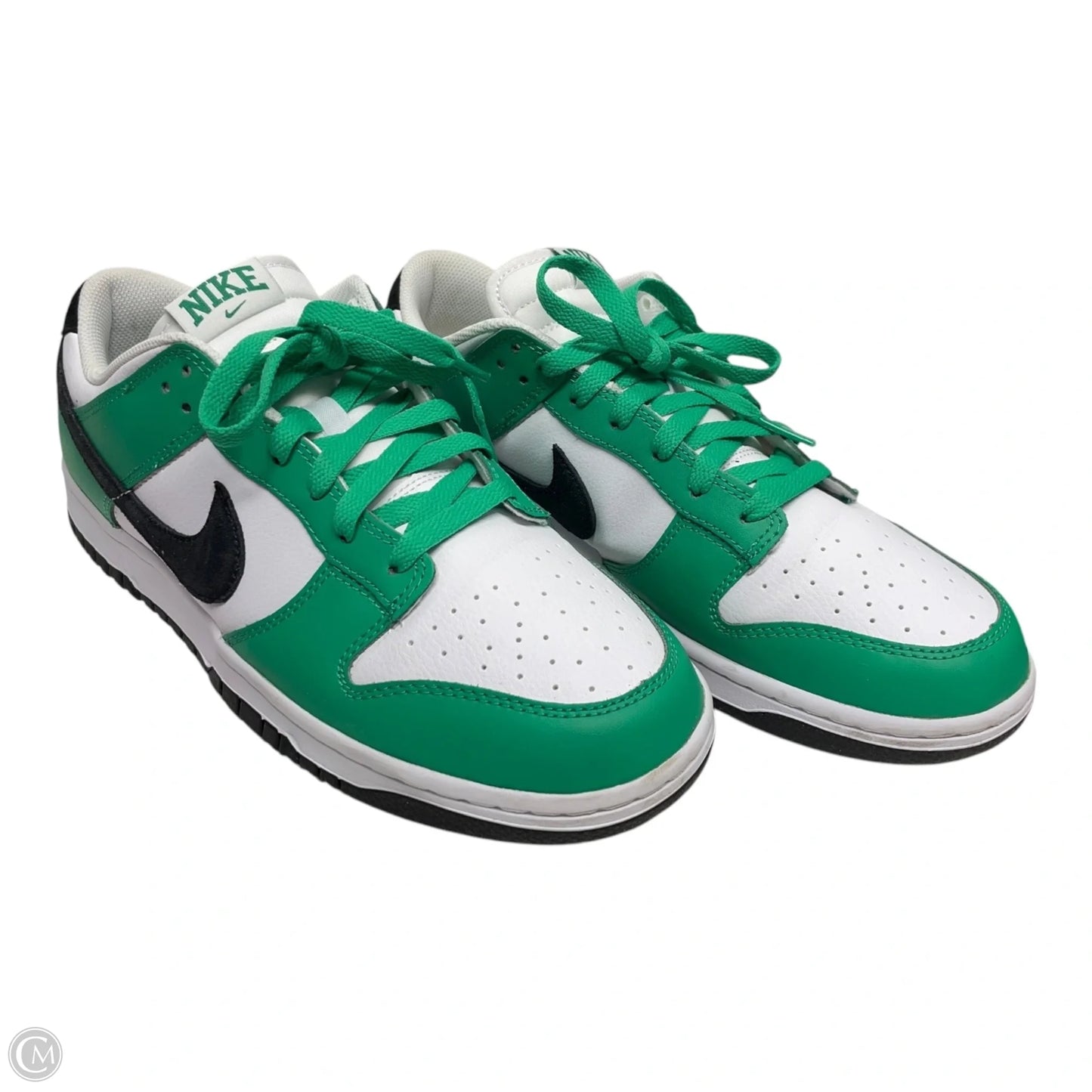 Shoes Sneakers By Nike In Green & White, Size: 10.5