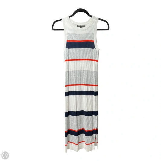 Dress Casual Midi By Banana Republic In Striped Pattern, Size: Xs