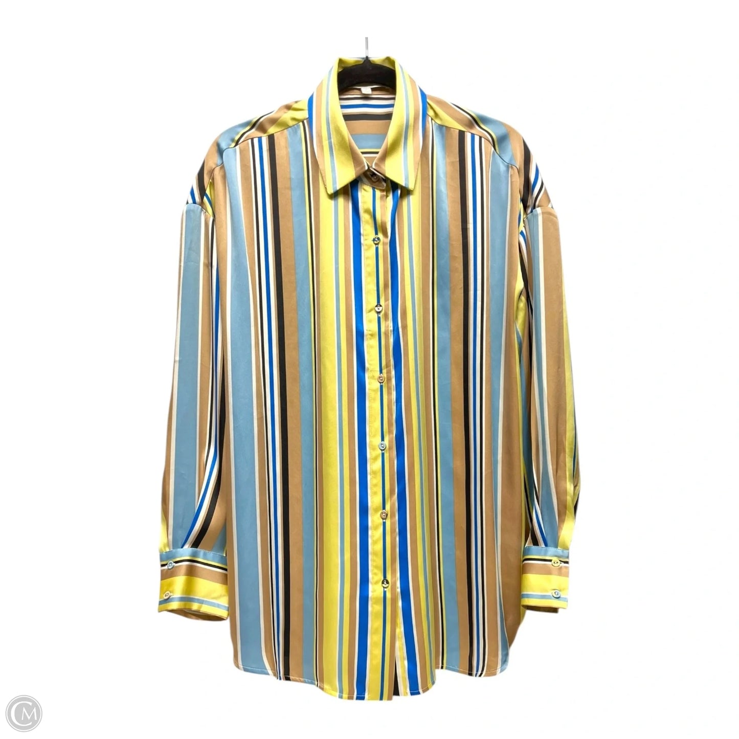 Top Long Sleeve By Favorite Daughter In Striped Pattern, Size: M