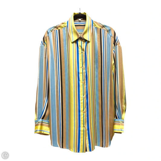 Top Long Sleeve By Favorite Daughter In Striped Pattern, Size: M