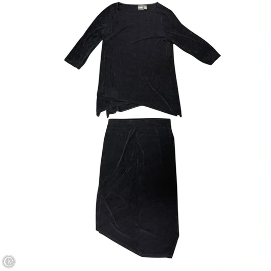 Skirt Set 2pc By Chicos In Black, Size: M