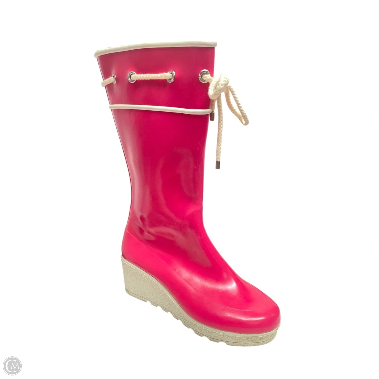 Boots Rain By Sperry In Pink & White, Size: 7