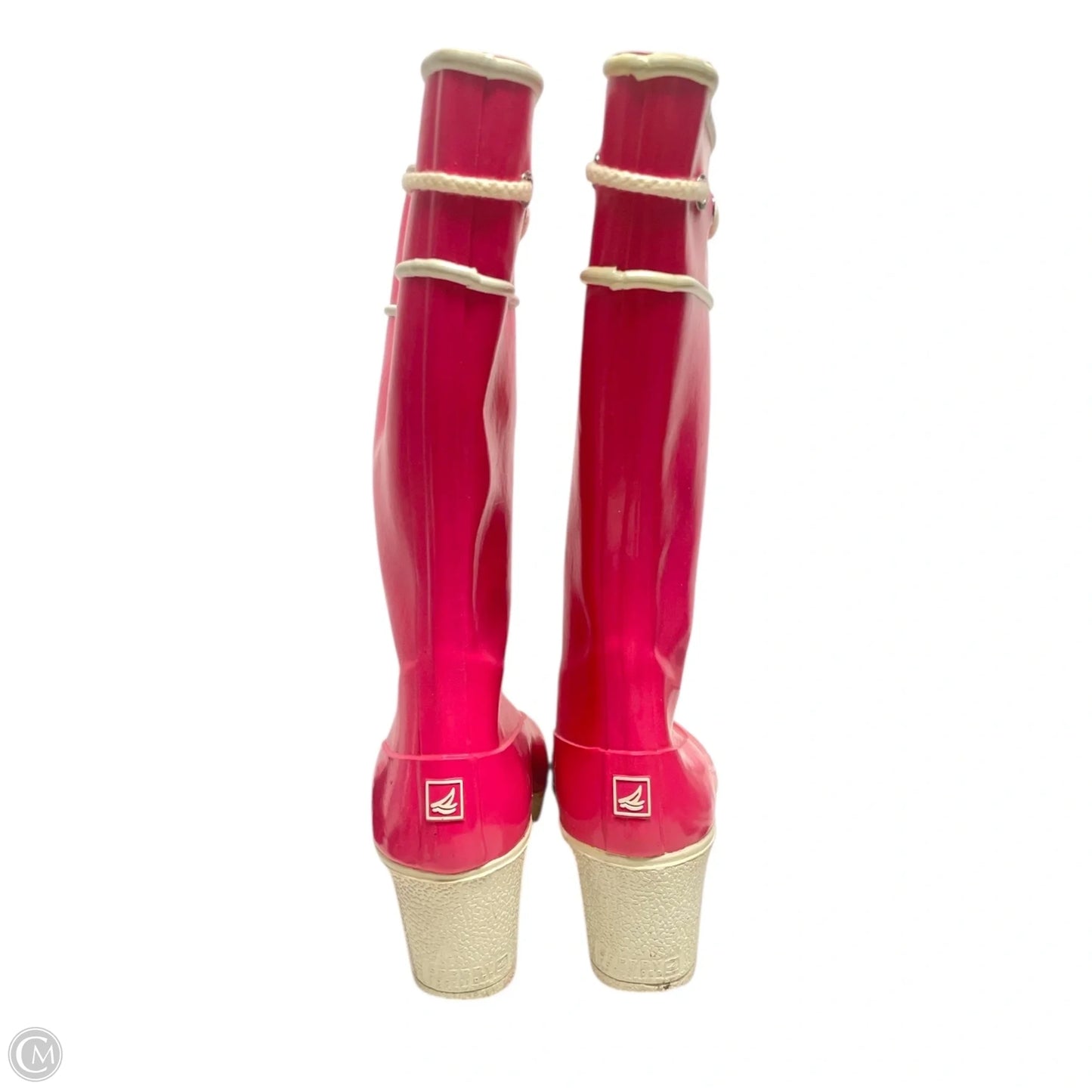 Boots Rain By Sperry In Pink & White, Size: 7