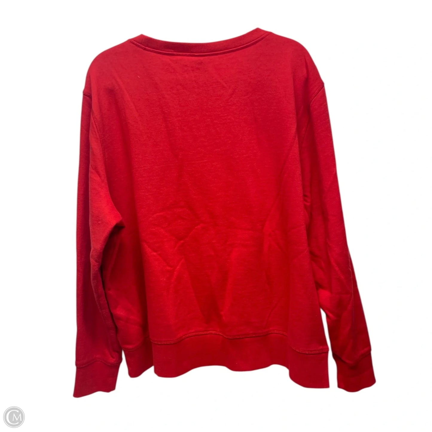 Top Long Sleeve Basic By Croft And Barrow In Red, Size: 2x