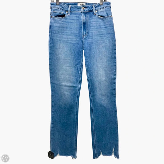 Jeans Straight By Paige In Blue Denim, Size: 10