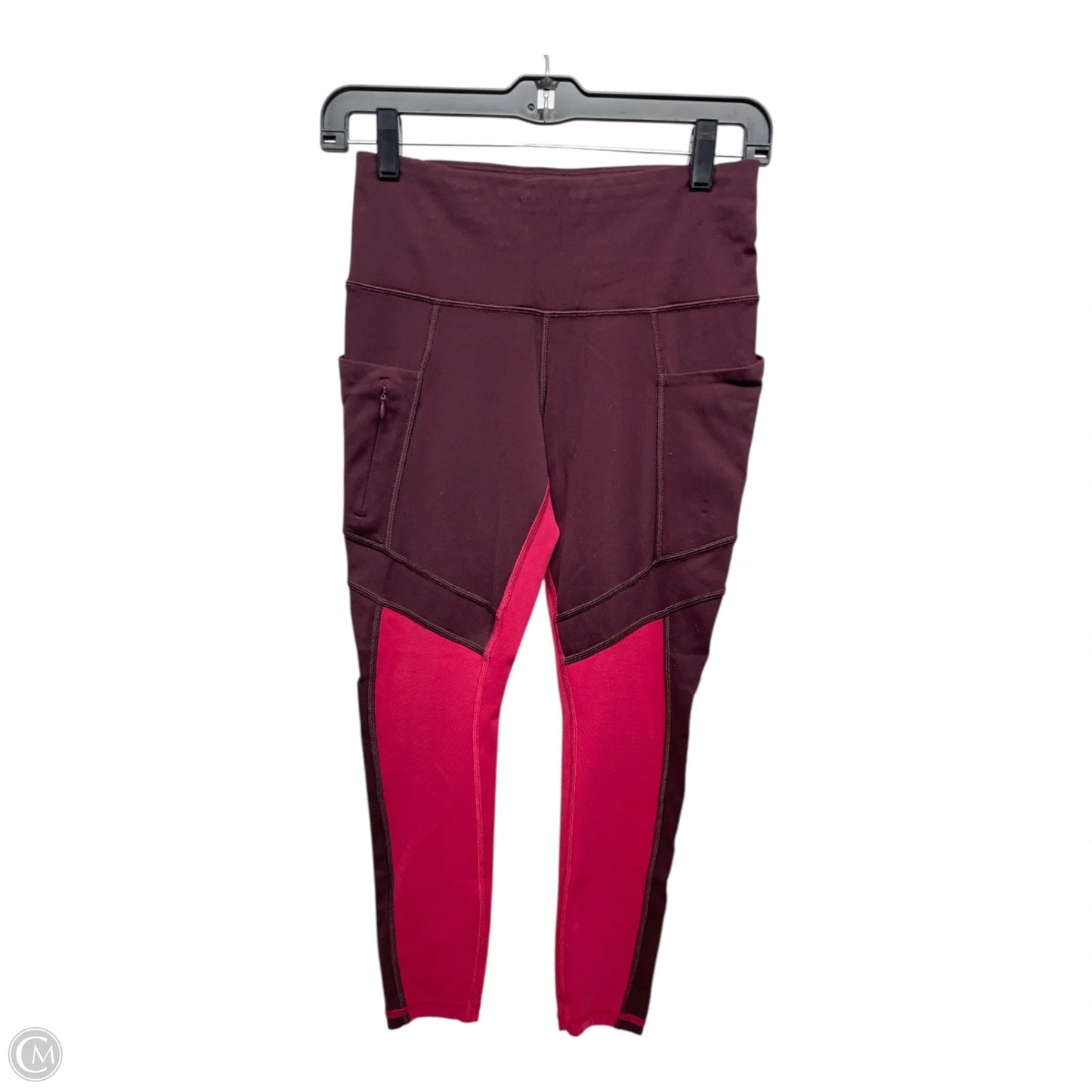 Athletic Leggings By Athleta In Maroon, Size: Xsp