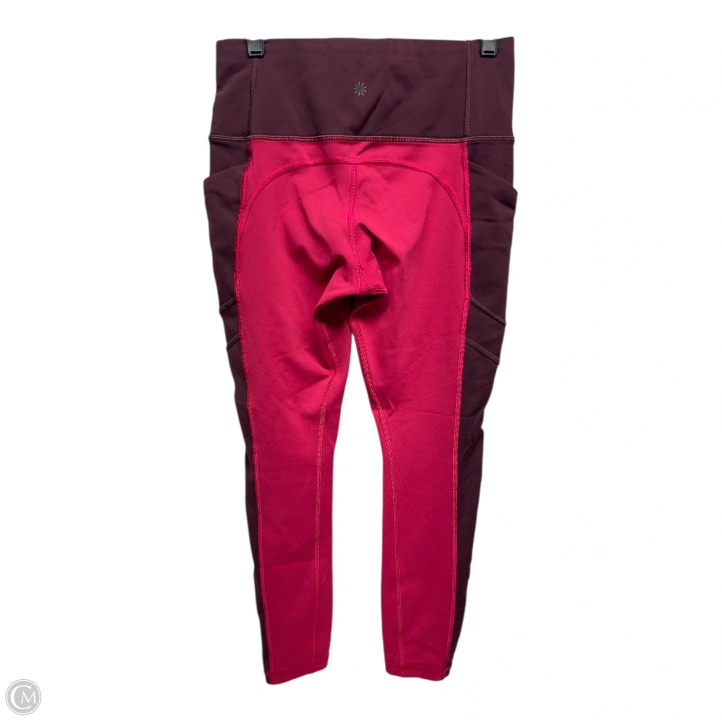 Athletic Leggings By Athleta In Maroon, Size: Xsp