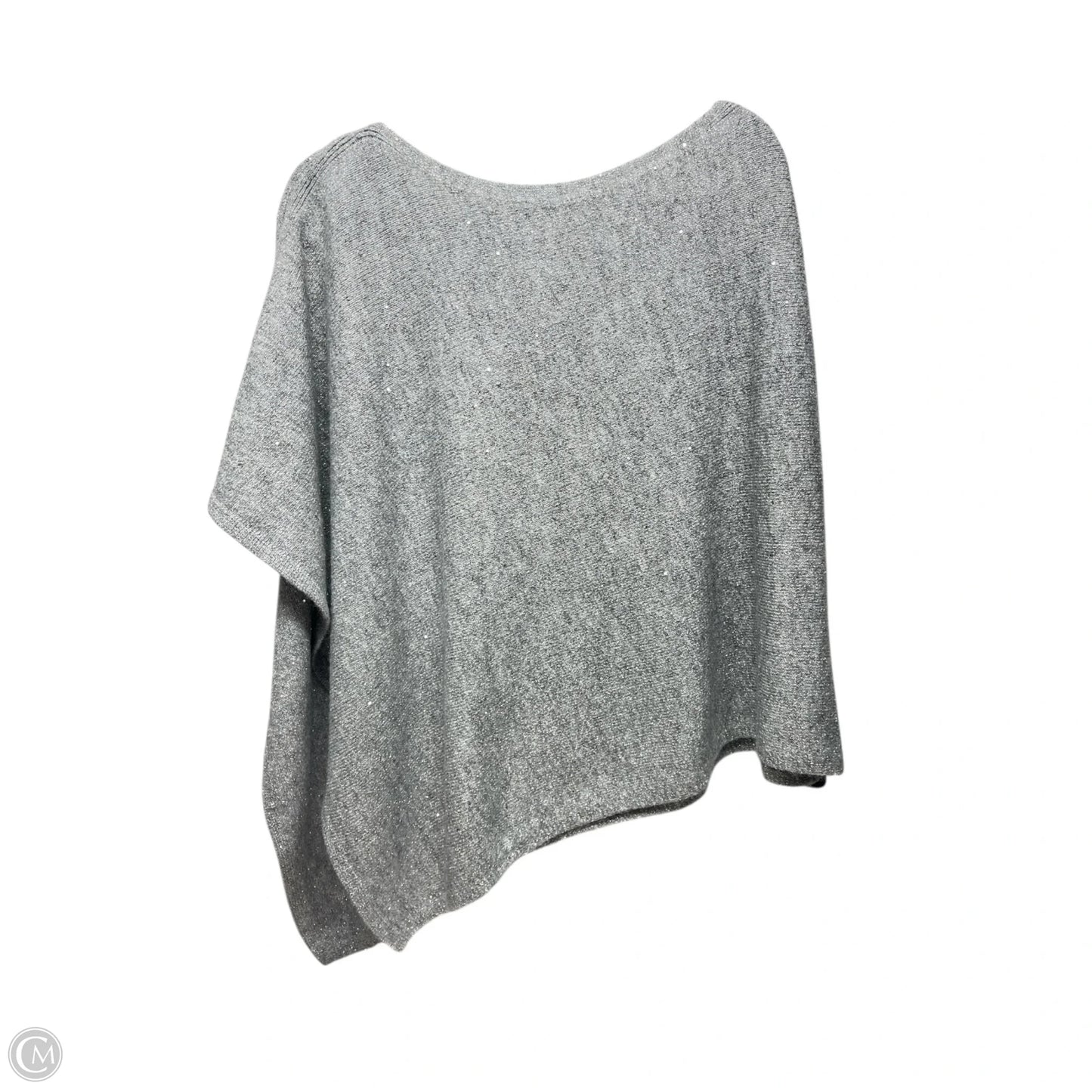 Poncho By Talbots In Silver, Size: M