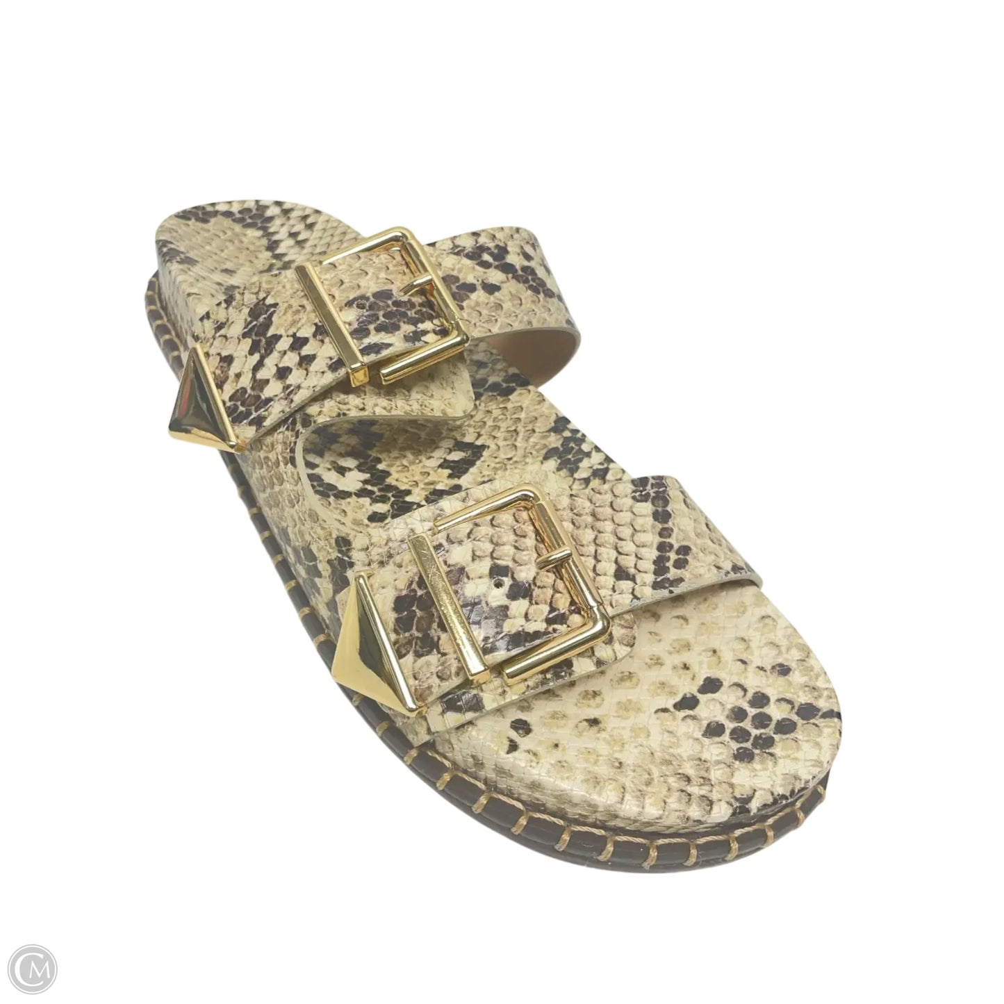 Sandals Flats By Schutz In Snakeskin Print, Size: 9