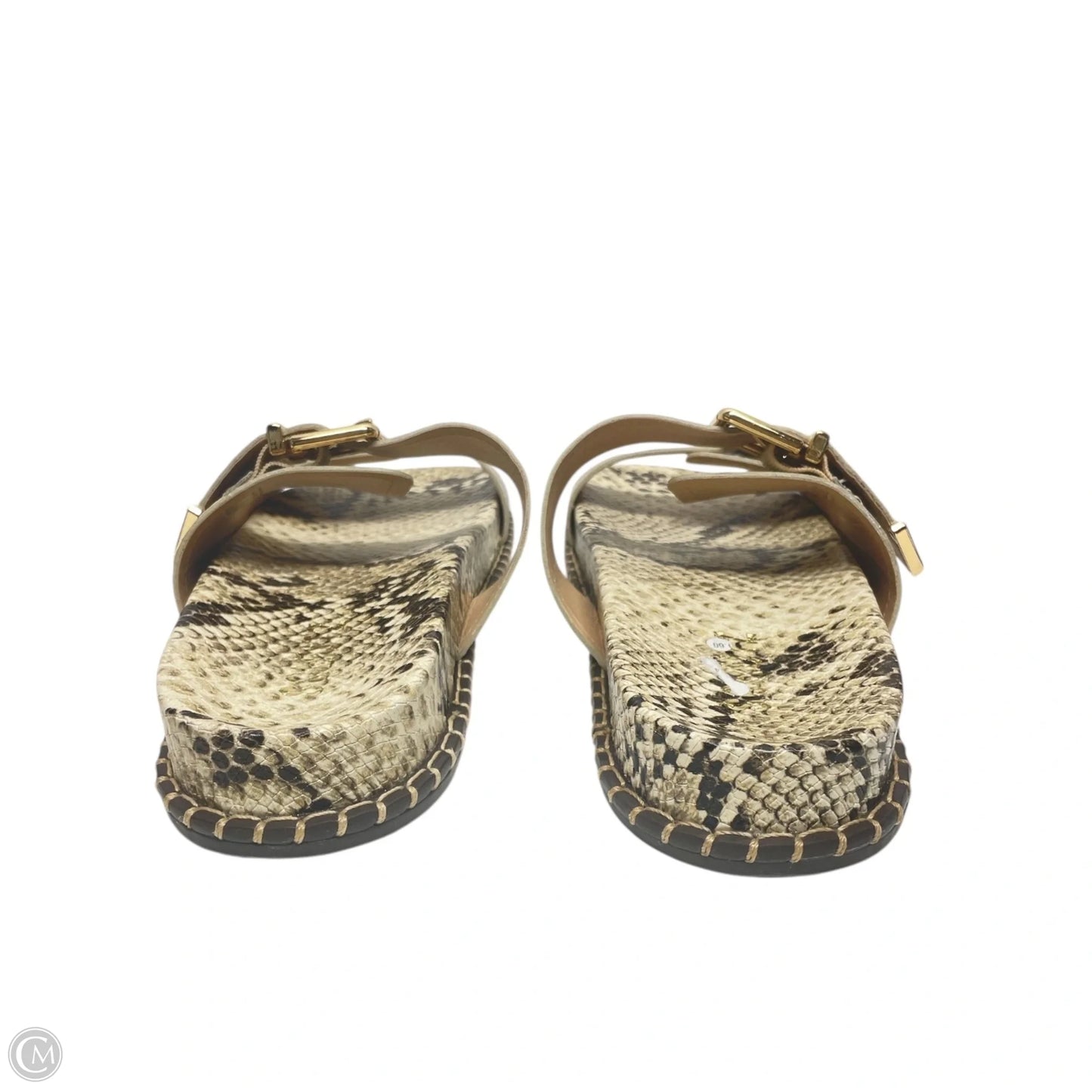 Sandals Flats By Schutz In Snakeskin Print, Size: 9