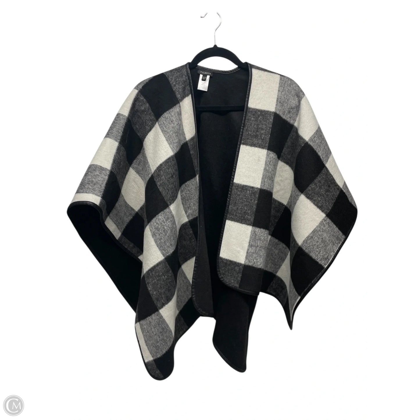 Shawl By Talbots In Black & White, Size: Xs