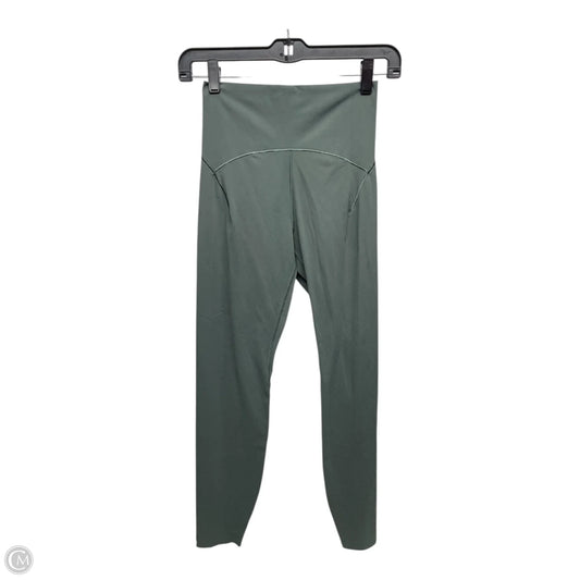 Athletic Leggings By Adidas In Green, Size: M
